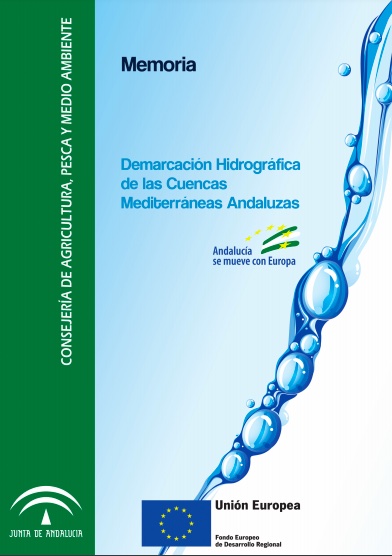 Portada del documento de la memoria de la Demarcación Hidrográfica de las Cuencas Mediterráneas Andaluzas