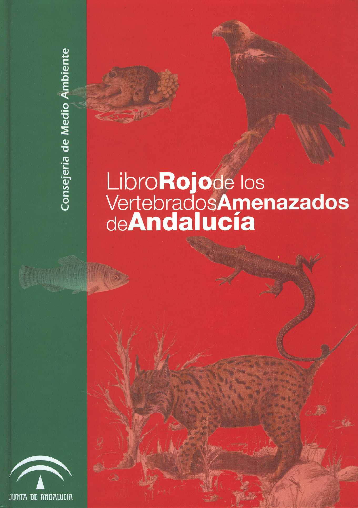 Portada  Libro Rojo de los Vertebrados Amenazados en Andalucía
