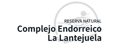 Logotipo Laguna de Calderón Chica en la Reserva Natural Complejo Endorreico La Lantejuela