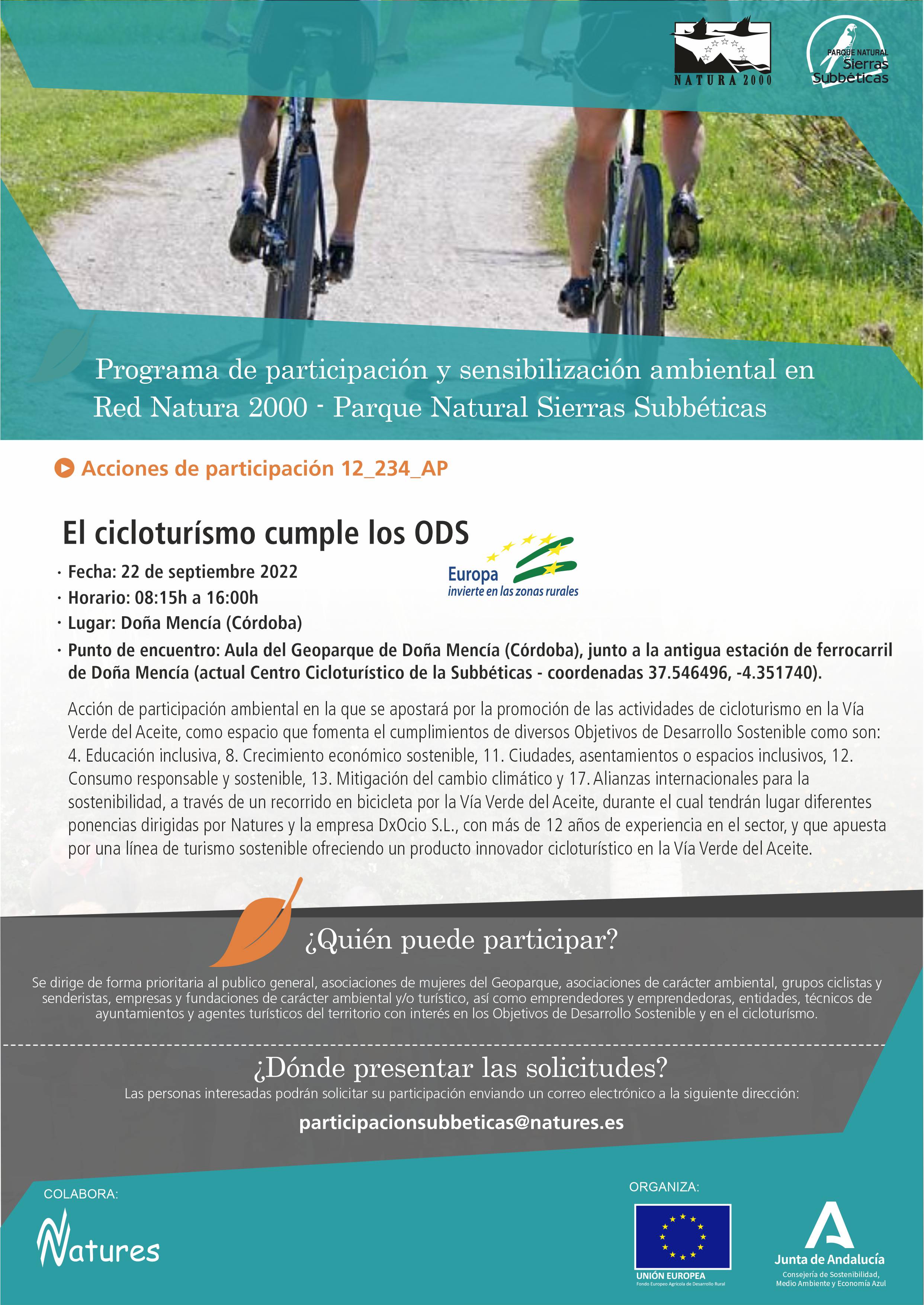 El cicloturismo cumple los ODS