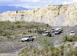 Grupo de Agentes de Medio Ambiente y del SEPRONA junto a sus coches