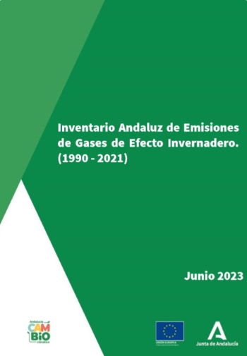 Portada Inventario Andaluz de Emisiones Gases de Efecto Invernadero. Año 2023 (1990-2021)