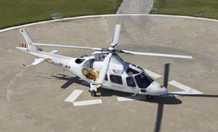 Helicóptero sanitario de EPES.