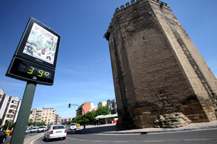Termómetro en Sevilla. (FOTO: EFE)