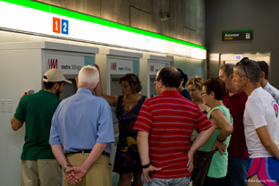 Máquinas expendedoras del metro de Málaga. (© Rafa García Photos)