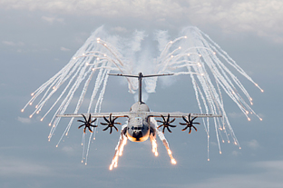 Vuelo del A400M. (Foto AIRBUS/S.RAMADIER)