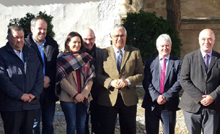 Ramírez de Arellano, con los representantes políticos, económicos y sociales de la comarca cordobesa del Valle de los Pedroches.