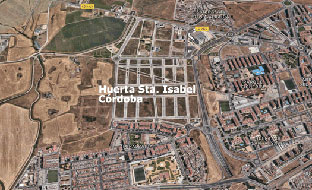 La Huerta Santa Isabel, en Córdoba, ha sido una de las parcelas ofertadas para vivienda por la Consejería de Fomento.