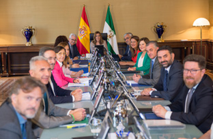 Reunión del primer Consejo de Gobierno tras la remodelación del Ejecutivo.