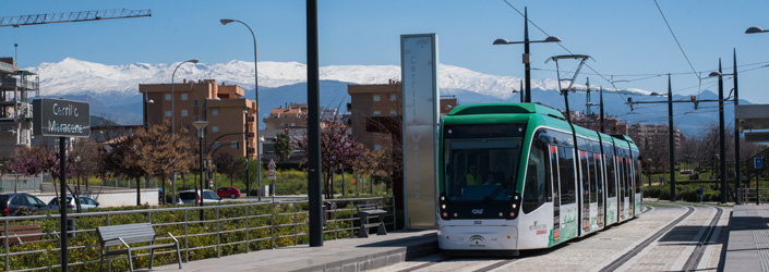 El 83% del trazado del metro de Granada discurre en superficie.