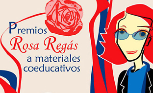 Cartel de los Premios Rosa Regás de coeducación y promoción de la igualdad en el ámbito educativo.