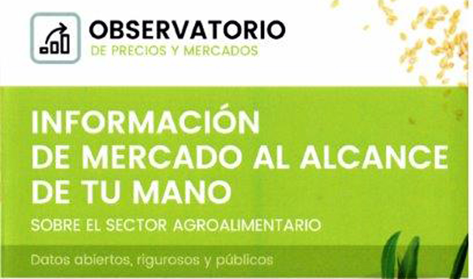 La web del Observatorio de Precios y Mercados de la Junta facilitar información de diferentes sectores.