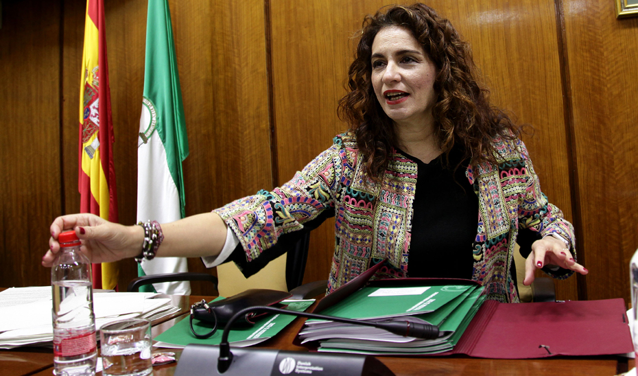 María Jesús Montero, en la comisión de Hacienda y Administración Pública.