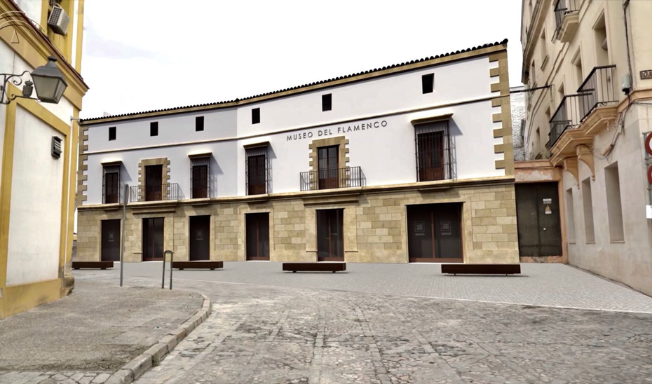 Recreación del futuro Museo del Flamenco de Andalucía, ubicado en Jerez de la Frontera (Cádiz).