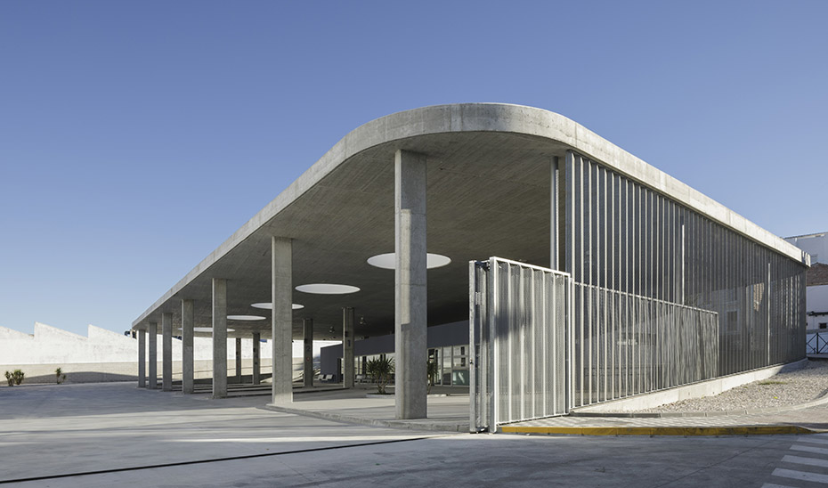 Estación de autobuses de Estepa, municipio de la Sierra Sur de Sevilla.