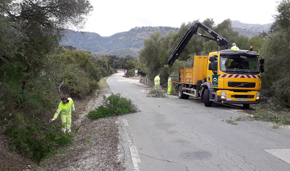 Los contratos para el mantenimiento de las carreteras de las zonas Oeste y Este de Málaga tienen un presupuesto de 2 millones de euros.