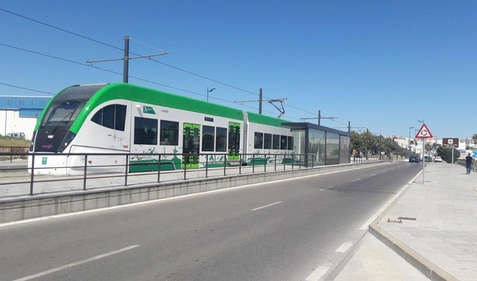 Pruebas del tranvía de la Bahía de Cádiz.