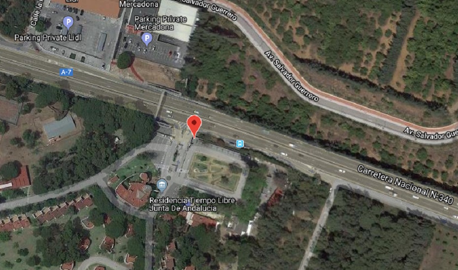 Imagen de satélite del lugar del accidente.