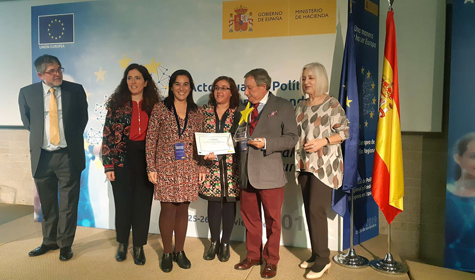 Los artífices del proyecto recogieron el premio en el Acto Anual de Política Regional y Fondos Europeos.