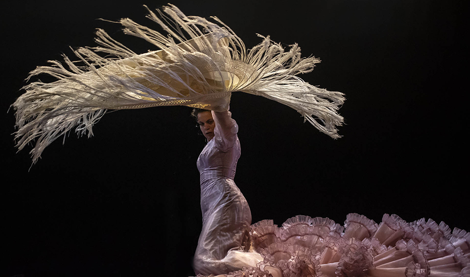 Actuación de una bailaora en una edición anterior de Flamenco Viene del Sur.