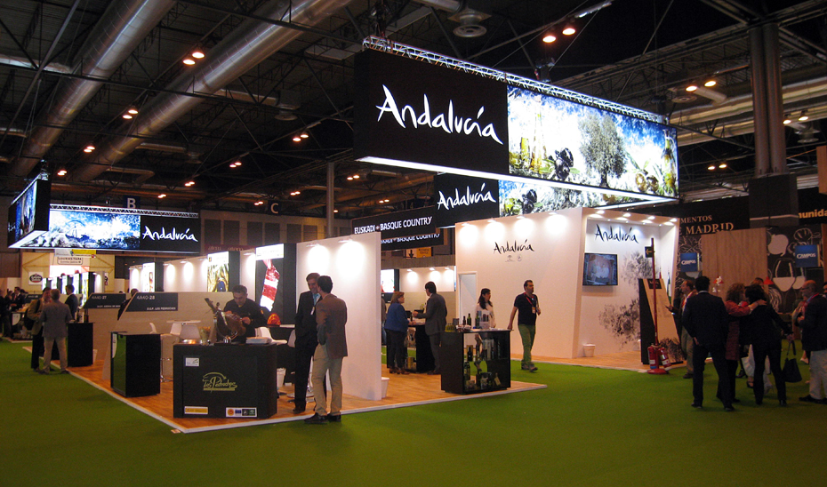 Stand de Andalucía en la pasada edición del Salón Gourmets.