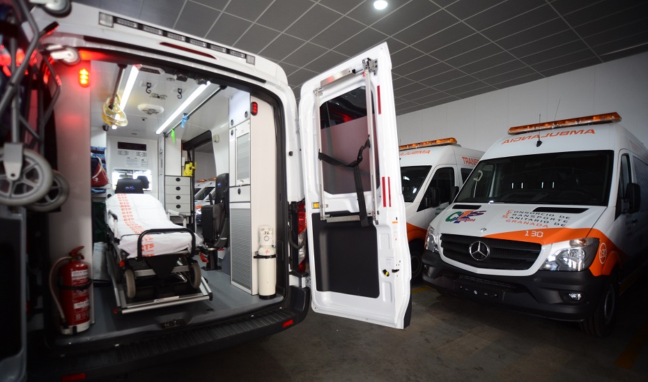 Interior de una ambulancia (imagen de archivo).