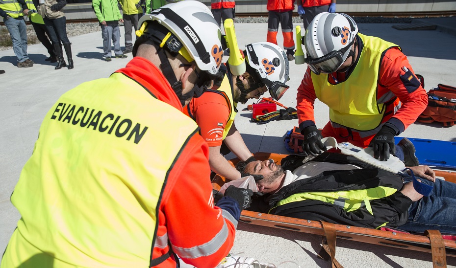 Operativos durante un simulacro (Foto: Archivo).