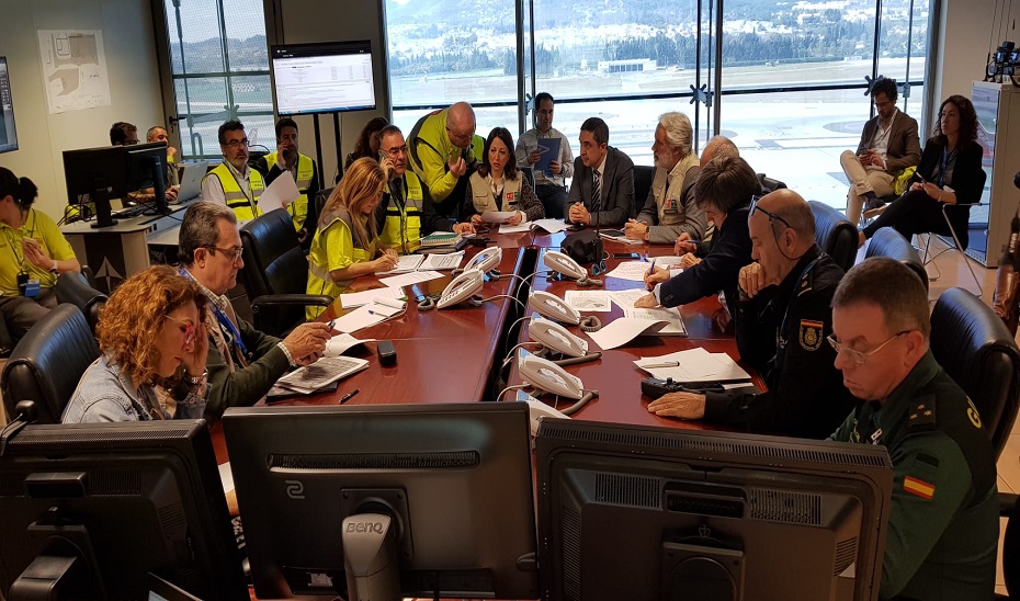 Al simulacro han asistido la delegada del Gobierno de la Junta en Málaga y el director general de Emergencias.