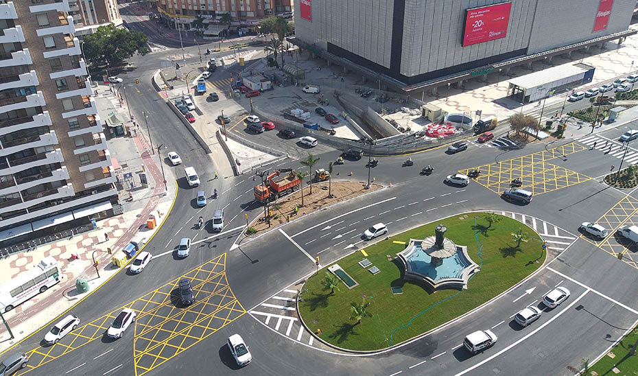 Zona por la que discurrirá parte del trazado de ampliación del Metro de Málaga. 