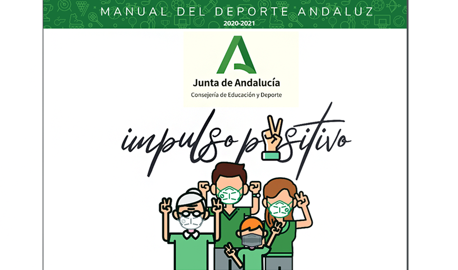 Portada del Manual del Deporte Andaluz 2020-2021, editado por la Consejería de Educación.
