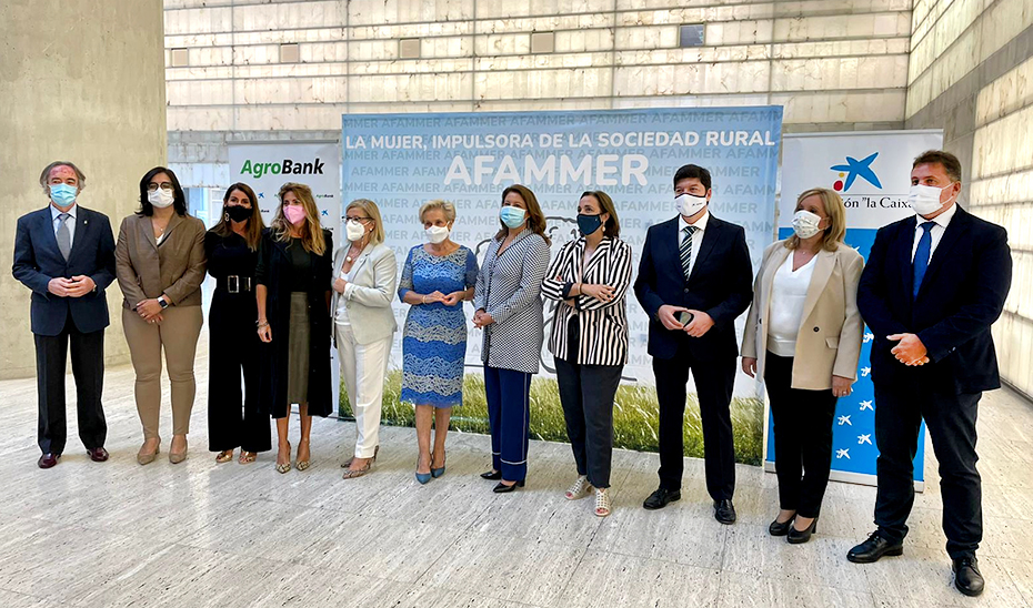 La consejera Carmen Crespo en la inauguración del acto convocado con motivo del Día de la Mujer Rural.