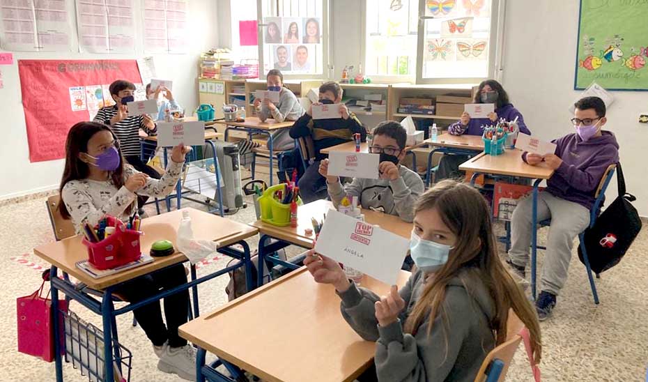 Escolares en clase en un aula de Educación Primaria.