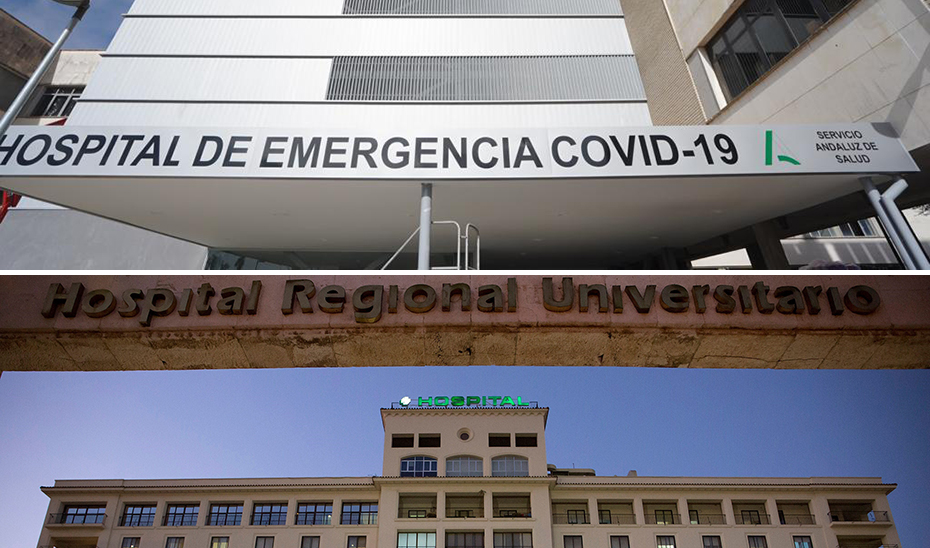 Los hospitales de Emergencia Covid-19 de Sevilla y Regional Universitario de Málaga.