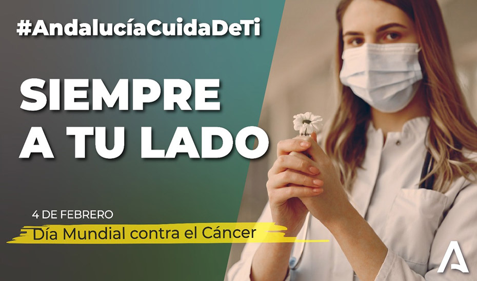 Campaña de la Junta de Andalucía por el Día Mundial contra el Cáncer.