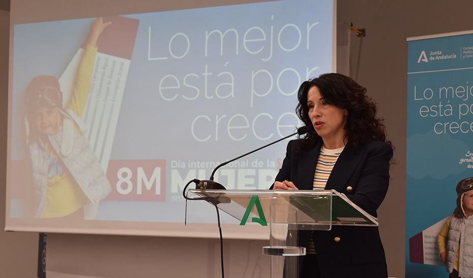 La consejera Rocío Ruiz, durante la presentación de la campaña.