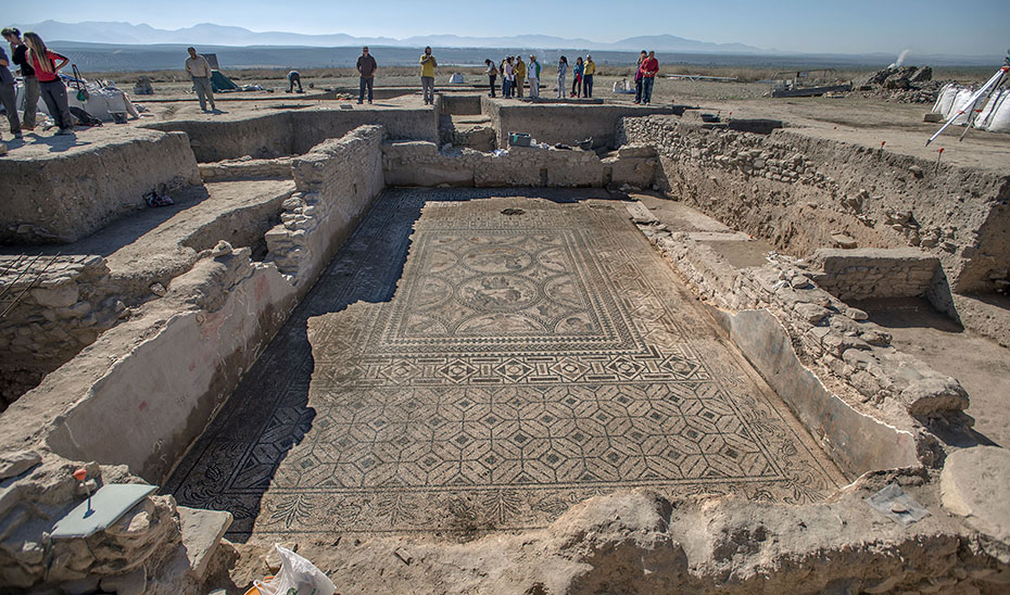 Mosaico de los Amores, de las ruinas de la ciudad ibero-romana de Cástulo (Linares).