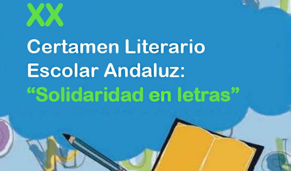 Cartel anunciador del certamen literario \u0027Solidaridad en Letras\u0027.