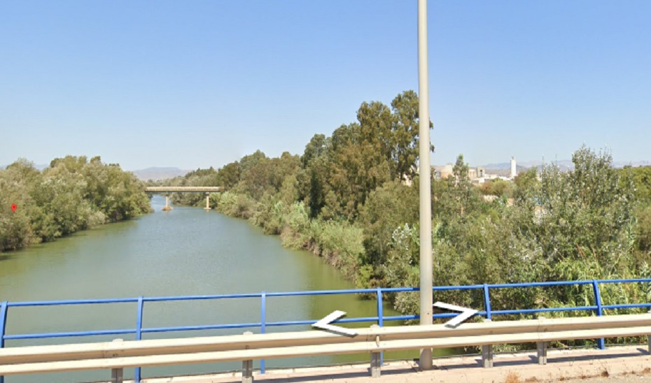 Vista del Río Guadalhorce a su paso por la capital malagueña.