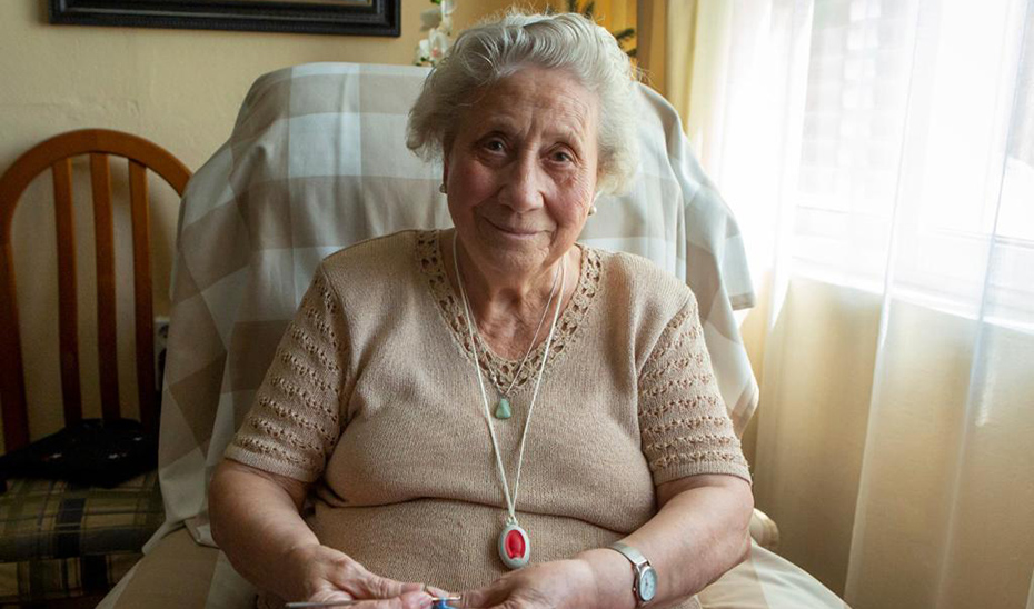 Teresa Migueles, de 83 años, lleva once años siendo usuaria de este servicio.