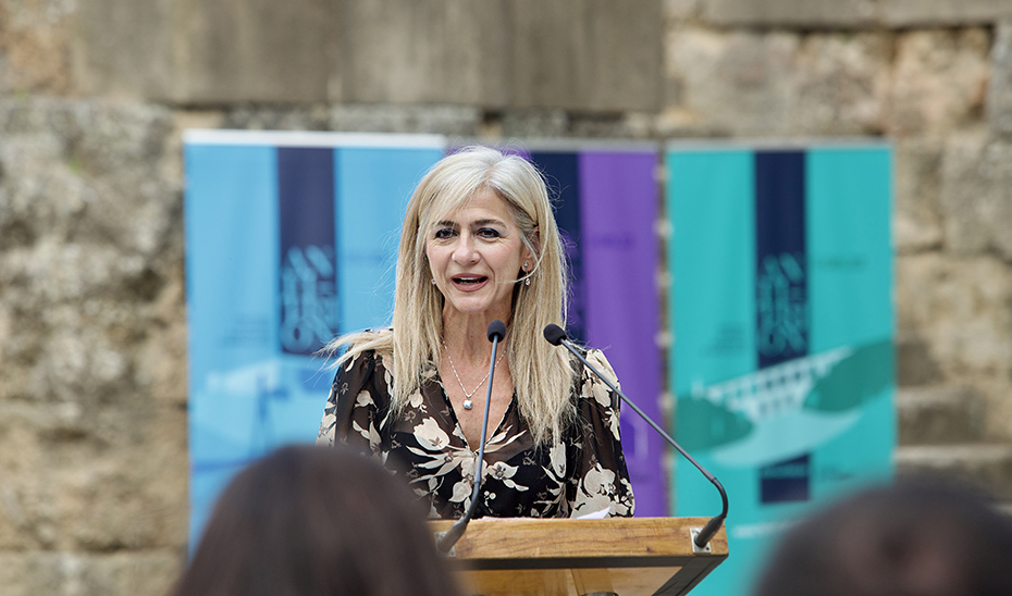 La consejera Patricia del Pozo, en un momento de la presentación del certamen cultural.