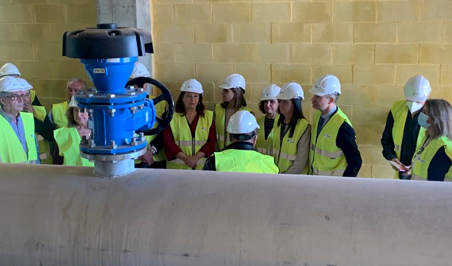 La consejera Carmen Crespo realizó una visita técnica al proyecto de abastecimiento del Bajo Andarax en Huércal de Almería.