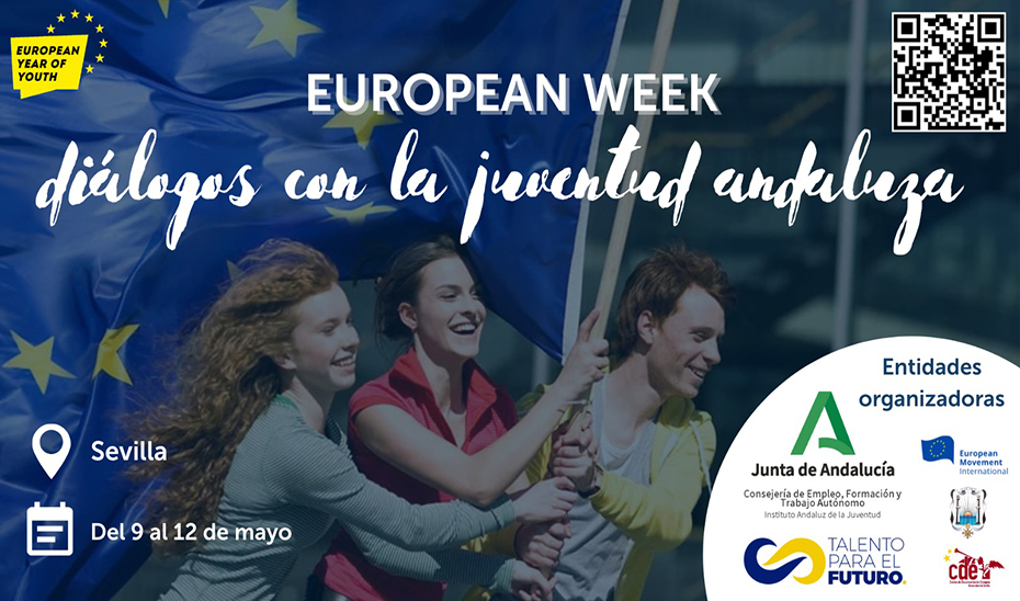 Cartel del \u0027European Week\u0027 organizado por el IAJ.