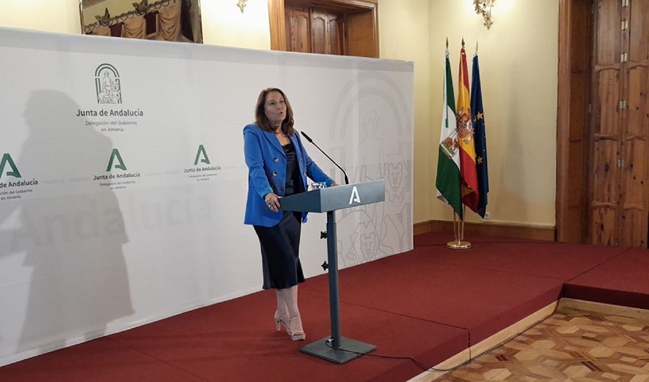 La consejera de Agricultura, Carmen Crespo, durante su intervención en el acto de entrega de las ayudas.