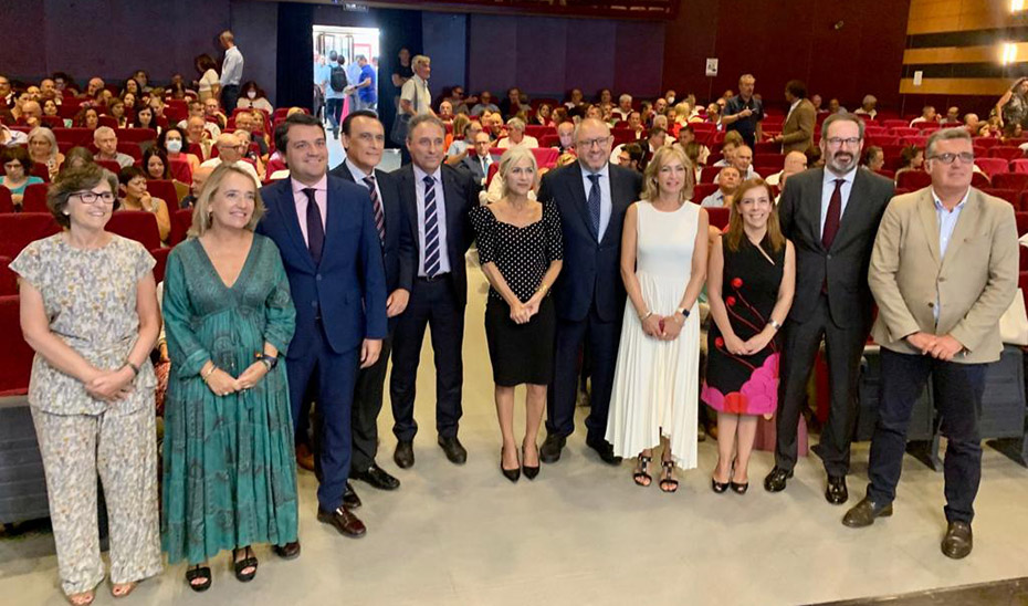Patricia del Pozo y José Carlos Gómez Villamandos este viernes en Córdoba en la apertura de la Jornada de Formación de la Inspección Educativa.
