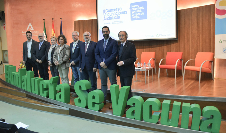 Un momento de la inauguración del II Congreso de Vacunación de Andalucía.