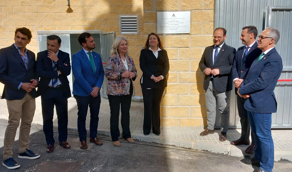 La consejera de Agricultura, Pesca, Agua y Desarrollo Rural, Carmen Crespo, ha inaugurado las mejoras impulsadas por el Gobierno andaluz en la Estación de Tratamiento de Agua Potable (ETAP) Arenillas.