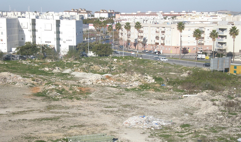 Una de las parcelas, ubicada en Jerez de la Frontera (Cádiz).