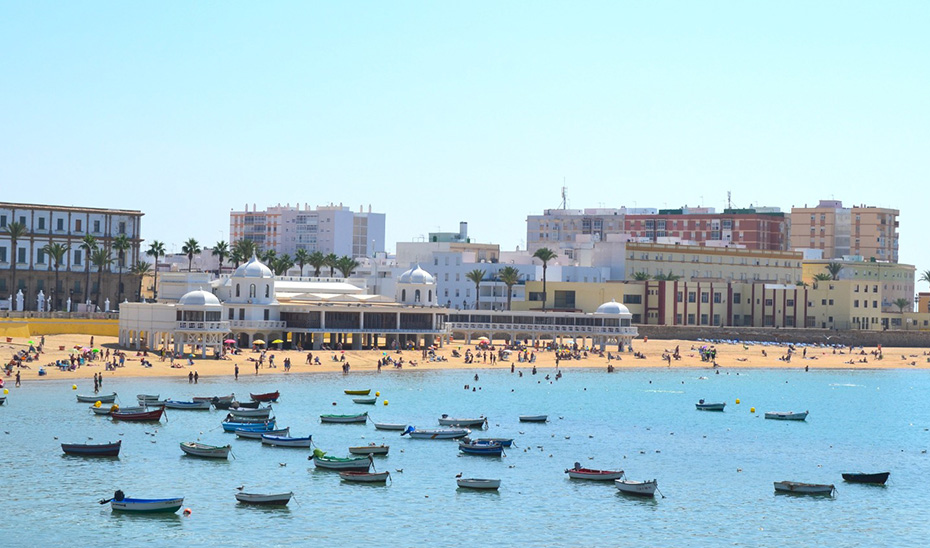Playa de La Caleta (Cádiz).