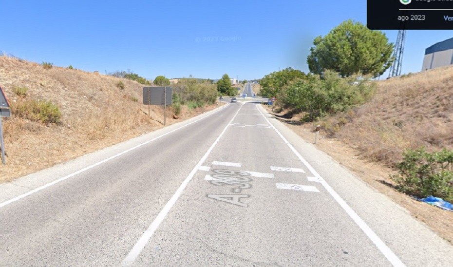 Carretera A-309 a su paso por Bujalance.