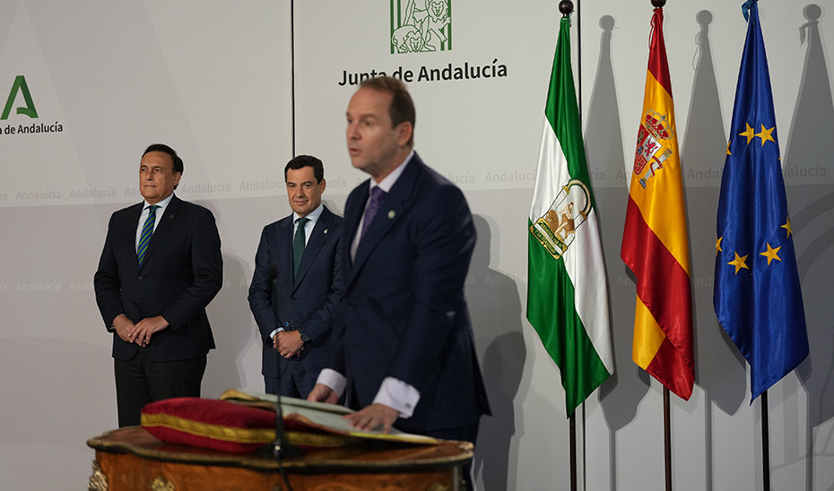 Acto de toma de posesión del rector de la Universidad Internaciona del Andalucía (UNIA), José Ignacio García Pérez.